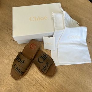 Chloe Woody Logo Ribbon Slide size 36 (5)